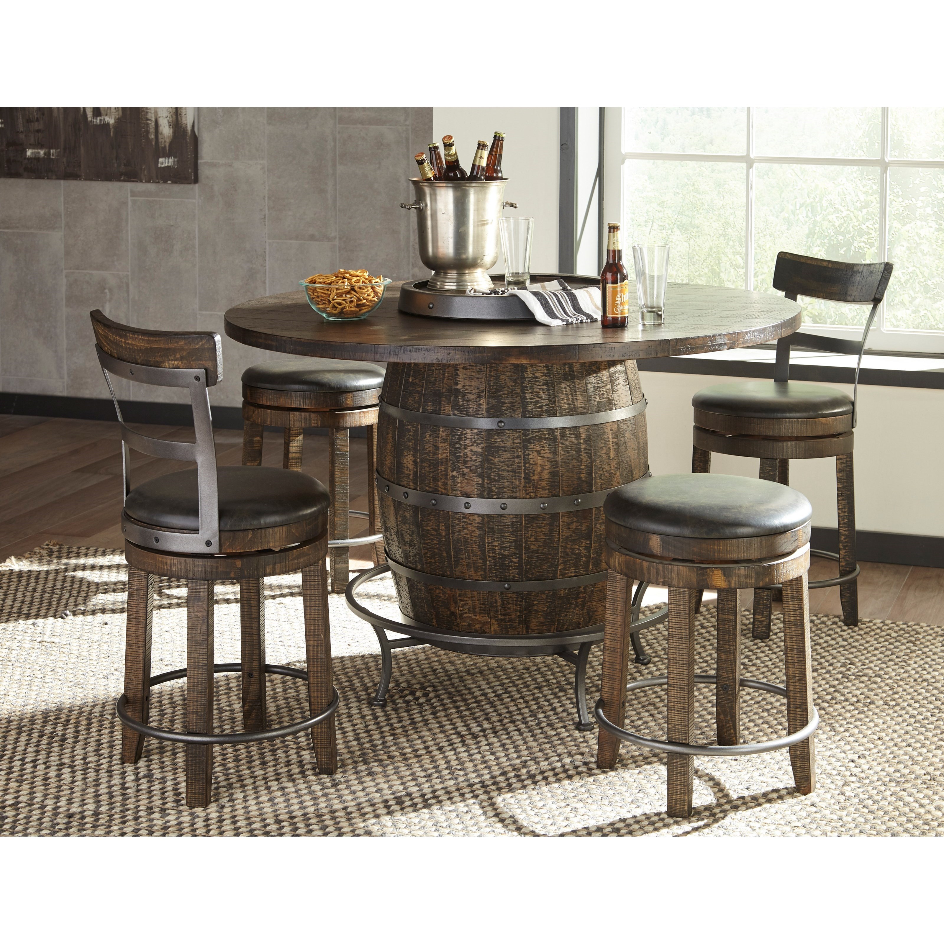 Counter height store pub table